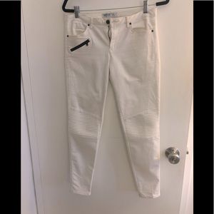 Zara white skinny jeans